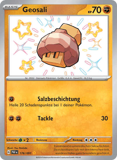 Geosali 176/091 Paldeas Schicksale Pokémon Karte