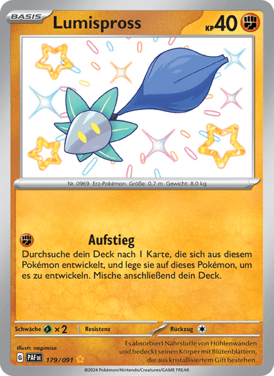 Lumispross 179/091 Paldeas Schicksale Pokémon Karte