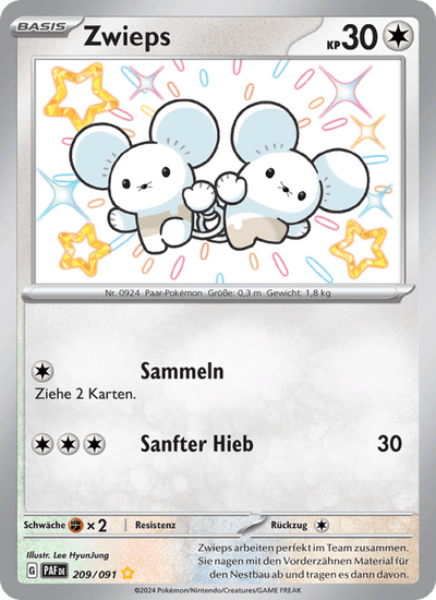 Zwieps 209/091 Paldeas Schicksale Pokémon Karte