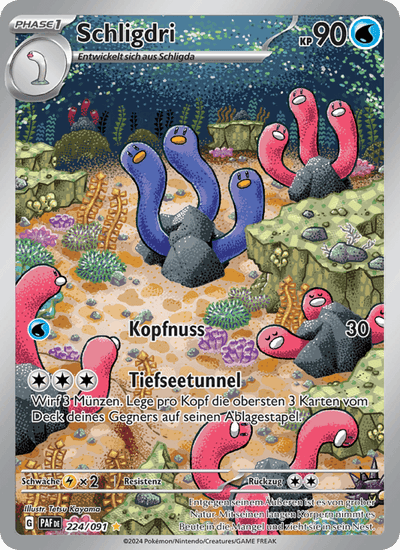 Schligdri 224/091 Paldeas Schicksale Pokémon Karte