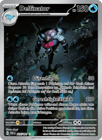 Delfinator 225/091 Paldeas Schicksale Pokémon Karte
