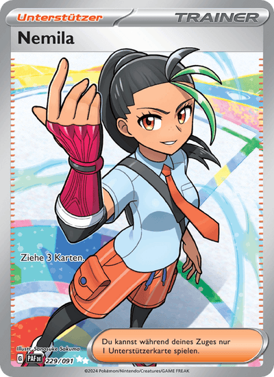 Nemila 229/091 Paldeas Schicksale Pokémon Karte