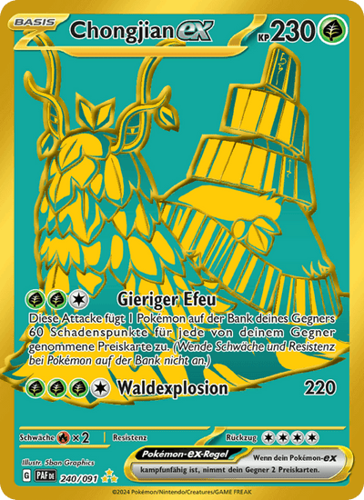 Chongjian-ex 240/091 Paldeas Schicksale Pokémon Karte