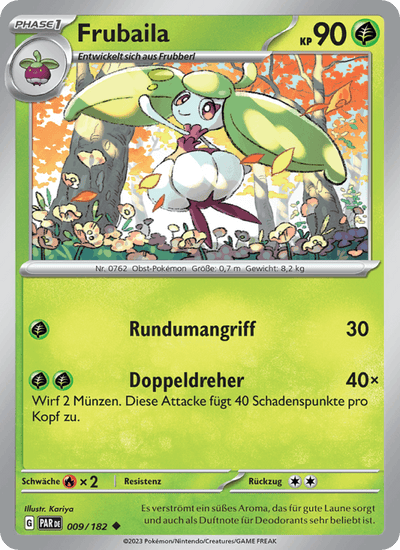 Frubaila 009/182 Paradoxrift Pokémon Karte