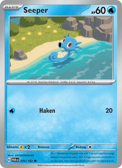 Seeper 030/182 Paradoxrift Pokémon Karte