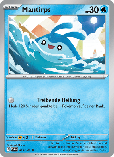 Mantirps 039/182 Paradoxrift Pokémon Karte