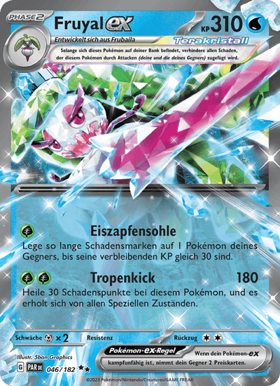Fruyal-ex 046/182 Paradoxrift Pokémon Karte