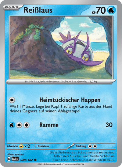 Reißlaus 048/182 Paradoxrift Pokémon Karte