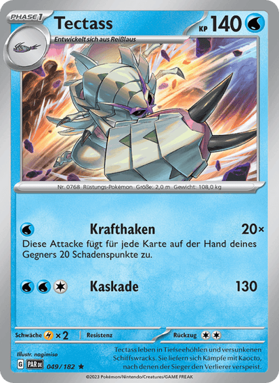 Tectass 049/182 Paradoxrift Pokémon Karte