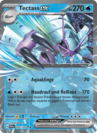 Tectass-ex 050/182 Paradoxrift Pokémon Karte