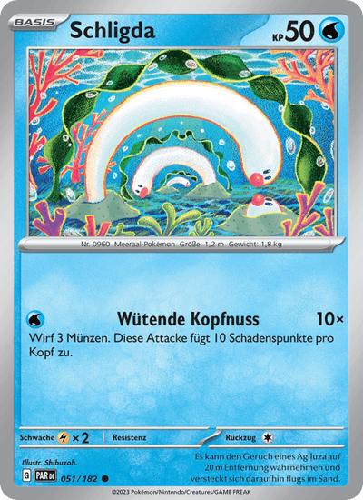 Schligda 051/182 Paradoxrift Pokémon Karte