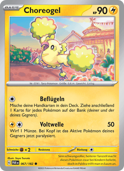 Choreogel 067/182 Paradoxrift Pokémon Karte