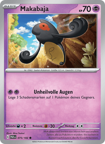 Makabaja 075/182 Paradoxrift Pokémon Karte