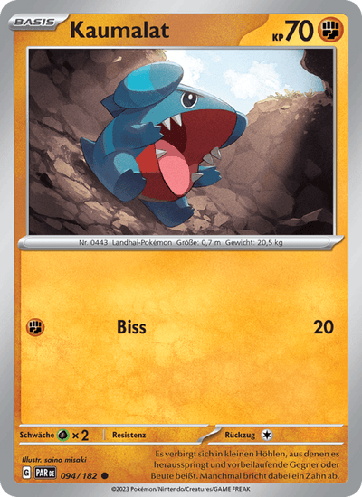 Kaumalat 094/182 Paradoxrift Pokémon Karte