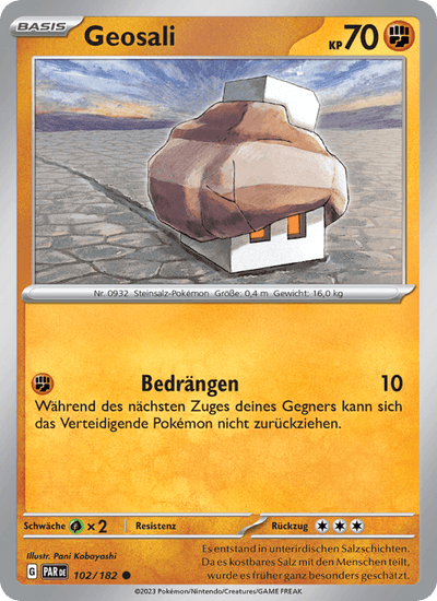 Geosali 102/182 Paradoxrift Pokémon Karte