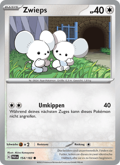 Zwieps 154/182 Paradoxrift Pokémon Karte