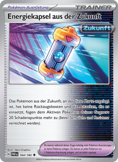 Energiekapsel aus der Zukunft 164/182 Paradoxrift Pokémon Karte
