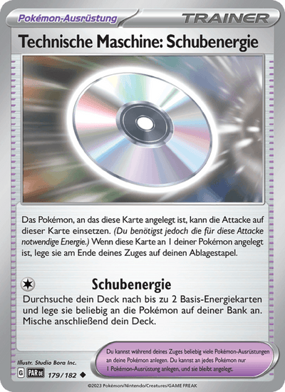 Technische Maschine: Schubenergie 179/182 Paradoxrift Pokémon Karte