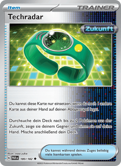 Techradar 180/182 Paradoxrift Pokémon Karte