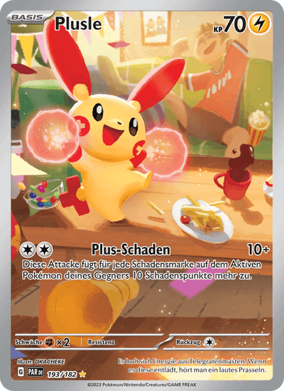 Plusle 193/182 Paradoxrift Pokémon Karte