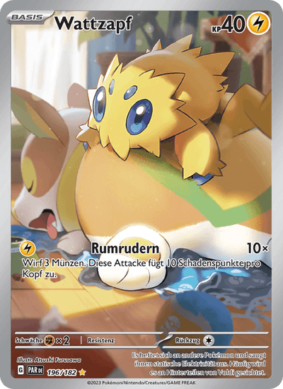 Wattzapf 196/182 Paradoxrift Pokémon Karte