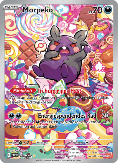 Morpeko 206/182 Paradoxrift Pokémon Karte