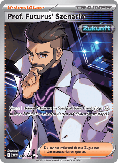 Prof. Futurus' Szenario 240/182 Paradoxrift Pokémon Karte
