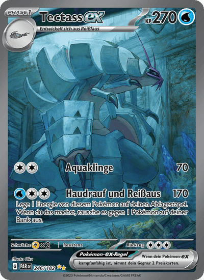 Tectass-ex 246/182 Paradoxrift Pokémon Karte
