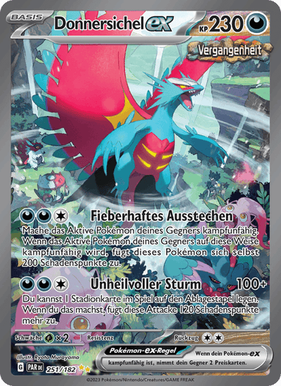 Donnersichel-ex 251/182 Paradoxrift Pokémon Karte