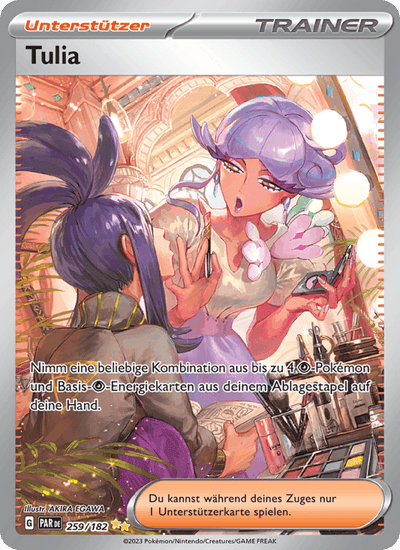 Tulia 259/182 Paradoxrift Pokémon Karte