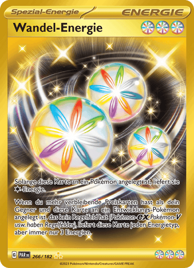 Wandel-Energie 266/182 Paradoxrift Pokémon Karte