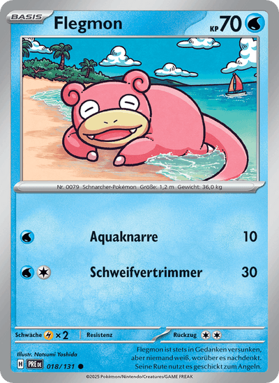 Flegmon 018/131 Prismatische Entwicklungen Pokémon Karte
