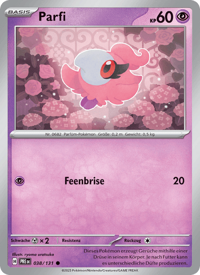 Parfi 038/131 Prismatische Entwicklungen Pokémon Karte