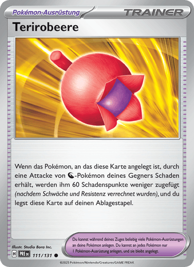 Terirobeere 111/131 Prismatische Entwicklungen Pokémon Karte