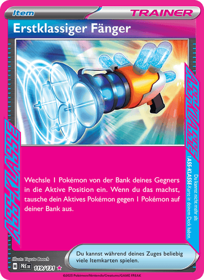 Erstklassiger Fänger 119/131 Prismatische Entwicklungen Pokémon Karte