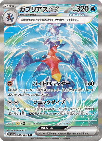 Knakrack-ex 085/062 Raging Surf Pokémon Karte