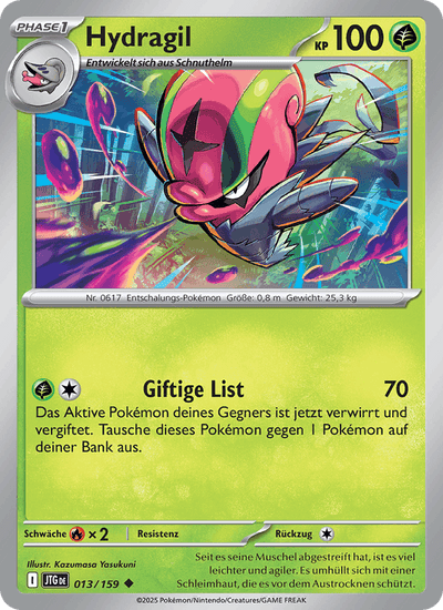 Hydragil 013/159 Reisegefährten Pokémon Karte