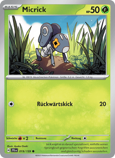 Micrick 019/159 Reisegefährten Pokémon Karte