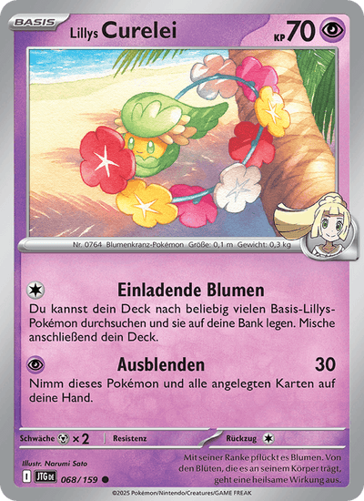 Lillys Curelei 068/159 Reisegefährten Pokémon Karte