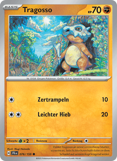 Tragosso 076/159 Reisegefährten Pokémon Karte