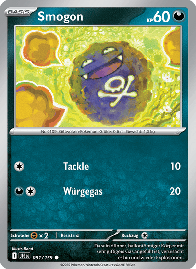 Smogon 091/159 Reisegefährten Pokémon Karte