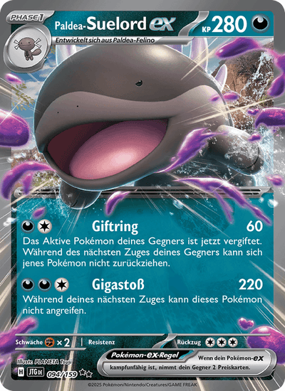 Paldea-Suelord-ex 094/159 Reisegefährten Pokémon Karte