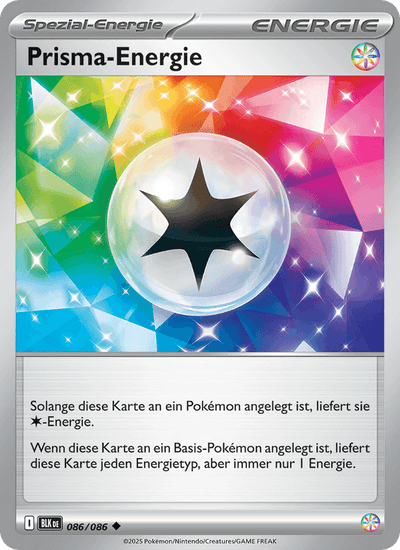 Prisma-Energie 086/086 Schwarze Blitze Pokémon Karte