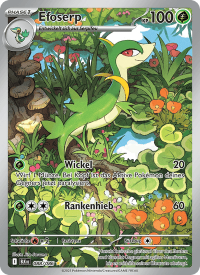 Efoserp 088/086 Schwarze Blitze Pokémon Karte