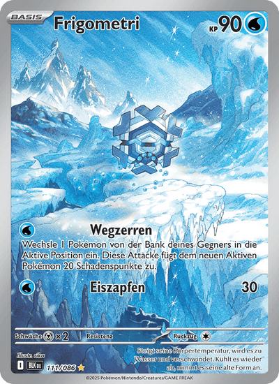 Frigometri 111/086 Schwarze Blitze Pokémon Karte