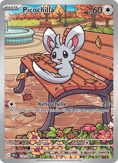 Picochilla 152/086 Schwarze Blitze Pokémon Karte