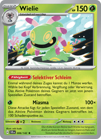 Wielie 006/142 Stellarkrone Pokémon Karte