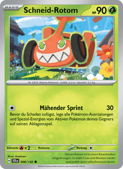 Schneid-Rotom 008/142 Stellarkrone Pokémon Karte