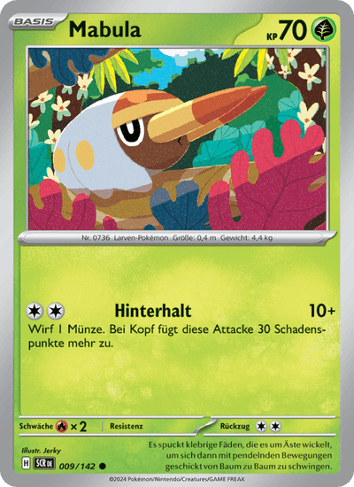 Mabula 009/142 Stellarkrone Pokémon Karte