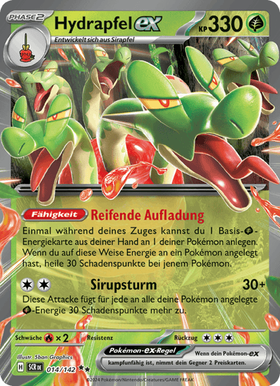 Hydrapfel-ex 014/142 Stellarkrone Pokémon Karte